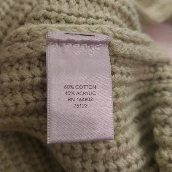 NEW!‎  Indigo Threads Wms "Bella" Sweater Lime Green/Dark Green Embroidery Sz 1X - Picture 10 of 12